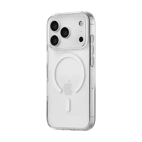 Клип-кейс (накладка) uBear Vision Mag Case для Apple iPhone 17 Pro полиуретан, поликарбонат, прозрачный - 2