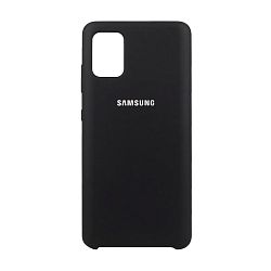 Клип-кейс (накладка) Silicone cover для Samsung Galaxy A31 силикон, чёрный