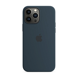 Клип-кейс (накладка) Silicone Case для Apple iPhone 13 Pro силикон, тёмно-синий