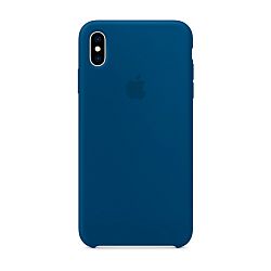 Клип-кейс (накладка) Apple Silicone Case для Apple iPhone Xs силикон, Blue Horizon