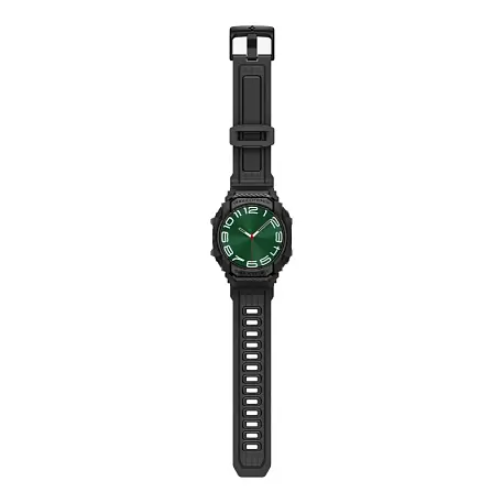 Чехол-бампер с ремешком Spigen Rugged Armor Pro для Samsung Galaxy Watch Ultra полиуретан чёрный - 2