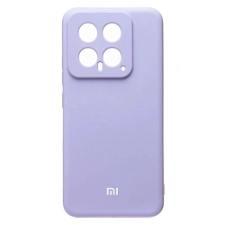 Клип-кейс (накладка) Silicone cover закрытый для Xiaomi 14 Pro силикон, лавандовый