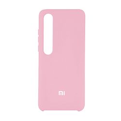 Клип-кейс (накладка) Silicone cover для Xiaomi Mi 10 / Mi 10 Pro силикон, розовый