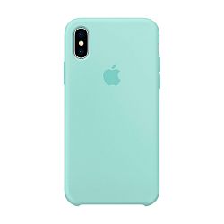 Клип-кейс (накладка) Apple Silicone Case для Apple iPhone X силикон, Marine Green