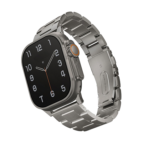 Блочный браслет UNIQ Osta для Apple Watch 44 / 45 / 46 / 49mm сталь серебристый - 3