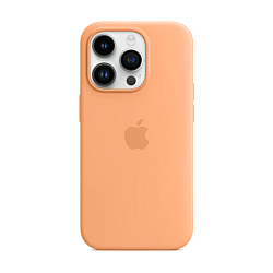 Клип-кейс (накладка) Silicone Case для Apple iPhone 14 Pro Max силикон, абрикосовый