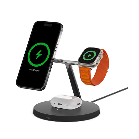 Зарядная станция Belkin BOOST CHARGE PRO 3 в 1 (Беспроводная зарядка) - 3