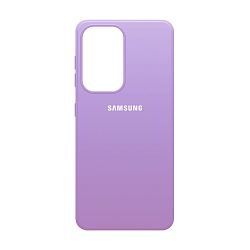 Клип-кейс (накладка) Silicone cover закрытый для Samsung Galaxy A73 силикон, лавандовый