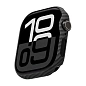 Чехол-бампер Pitaka AirCase для Apple Watch Series 10 / 11 46mm кевлар (арамид), чёрно-серый (полоска)