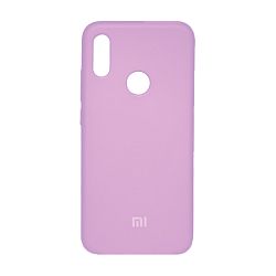 Клип-кейс (накладка) Silicone cover закрытый для Xiaomi Redmi Note 7 / Note 7 Pro / Note 7S силикон, сиреневый