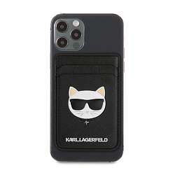 Кардхолдер CG Mobile Lagerfeld Wallet MagSafe для Apple iPhone искусственная кожа, "Saffiano Choupette"