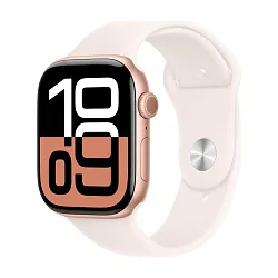 Умные часы Apple Watch Series 10 46mm GPS Rose Gold Aluminum Case Light Blush Sport Band