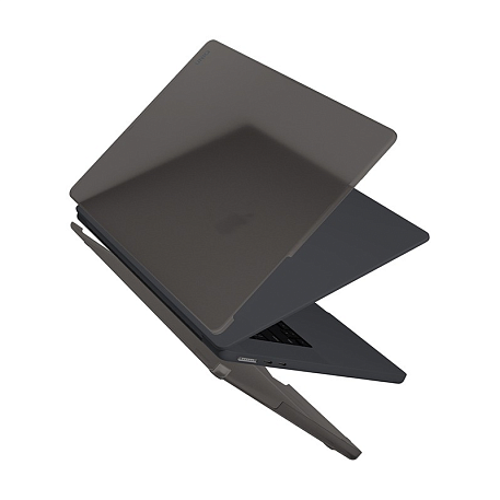 Клип-кейс (накладка) UNIQ Claro для Apple MacBook Air 15" (2023 - 2026) пластик, серый матовый - 2