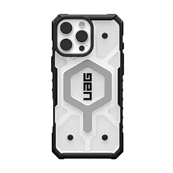 Клип-кейс (накладка) UAG Pathfinder Magsafe для Apple iPhone 16 Pro поликарбонат, прозрачный (Ice)