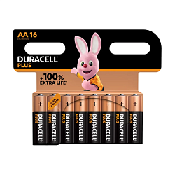Батарейка Duraсell Plus AA LR6-16BL, 16шт 