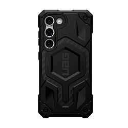 Клип-кейс (накладка) UAG Monarch Pro для Samsung Galaxy S23 полиуретан, поликарбонат, "чёрный карбон"