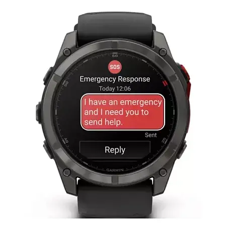 Умные часы Garmin Fenix 8 Pro 51mm Amoled титановый (чёрный ремешок) - 2