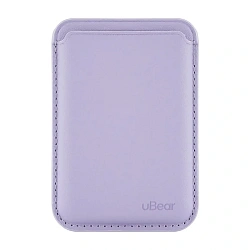 Кардхолдер uBear Leather Shell Case для Apple iPhone кожа, лавандовый