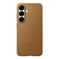 Клип-кейс (накладка) Samsung Kindsuit Case для Samsung Galaxy S25 экокожа, поликарбонат, песочно-коричневый