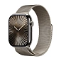 Умные часы Apple Watch Series 10 46mm GPS + Cellular (Уценка) Natural Titanium Case Natural Titanium Milanese Loop M/L, eSim (отличное состояние, замена в АСЦ)