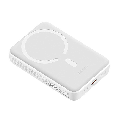 Внешний аккумулятор с беспроводной зарядкой Baseus Magnetic Mini Wireless Fast Charge 10000 мАч 30 Вт белый - 3