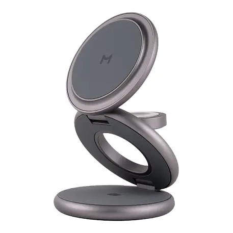 Беспроводное зарядное устройство Magssory 3 в 1 Disc Pro Signature Edition Qi2 for Apple 25 Вт - 2