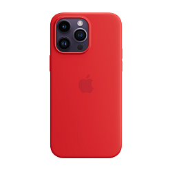 Клип-кейс (накладка) Apple Silicone Case MagSafe для Apple iPhone 14 Pro Max силикон, Red