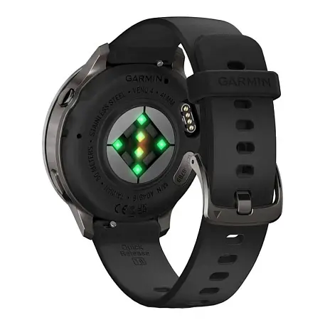 Умные часы Garmin Venu 4 41mm чёрный (чёрный ремешок) - 6