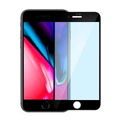 Защитное стекло Baseus Diamond Body 3D для Apple iPhone 7 / 8 / SE 2020 / 2022, черная рамка