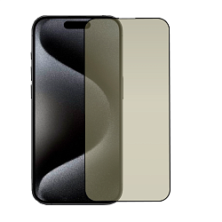 Защитное стекло Mocoll Matte 2.5D для Apple iPhone 15 Pro, черная рамка