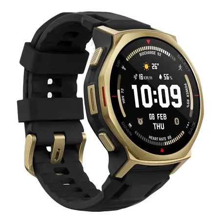 Умные часы Xiaomi Amazfit T-Rex 3 Pro 44mm золотой (чёрный ремешок) - 3