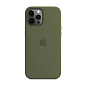Клип-кейс (накладка) Silicone Case для Apple iPhone 12 Pro Max силикон, хаки