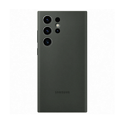 Клип-кейс (накладка) Samsung Silicone Case для Samsung Galaxy S23 Ultra силикон, поликарбонат, хаки