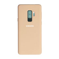 Клип-кейс (накладка) Silicone cover для Samsung Galaxy S9 Plus силикон, пудровый