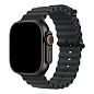 Ремешок Apple Ocean Band для Apple Watch 44 / 45 / 46 / 49mm фторэластомер Black Black Titanium (One Size)