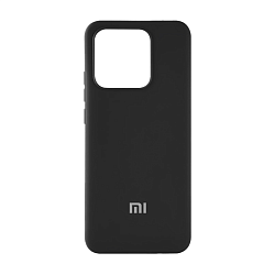 Клип-кейс (накладка) Silicone cover закрытый для Xiaomi 13 силикон, чёрный