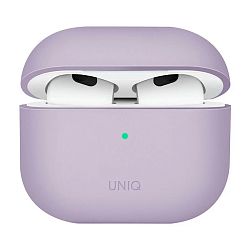 Кобура UNIQ Lino для Apple AirPods 3 поликарбонат, силикон, лавандовый