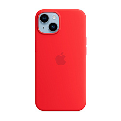 Клип-кейс (накладка) Silicone Case для Apple iPhone 14 силикон, красный