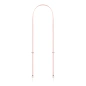 Ремешок для Apple iPhone Crossbody Strap бледно-розовый