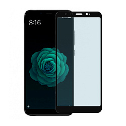 Защитное стекло 3D Premium для Xiaomi Mi A2 / Mi 6x, черная рамка