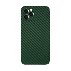 Клип-кейс (накладка) K-DOO Air Carbon для Apple iPhone 11 Pro Max карбон, тёмно-зелёный