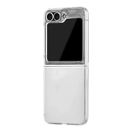 Клип-кейс (накладка) uBear View Case для Samsung Galaxy Z Flip 6 / 7 FE (Уценка) прозрачный (хорошее состояние, царапины) - 2