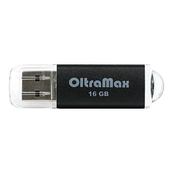 USB-флешка OltraMax 30 16 ГБ (USB 2.0) чёрный