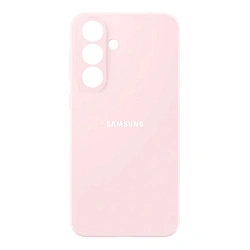 Клип-кейс (накладка) Silicone cover закрытый для Samsung Galaxy S25 FE силикон, пудровый