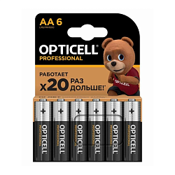 Батарейка Opticell Professional AA LR6-6BL, 6шт