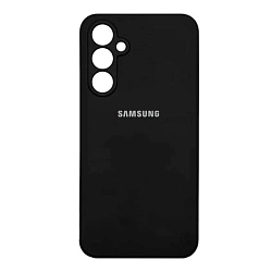 Клип-кейс (накладка) Silicone cover закрытый для Samsung Galaxy S25 силикон, чёрный