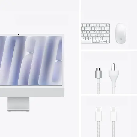 Моноблок Apple iMac 24" M4 (10-core GPU) 16 ГБ, 1 ТБ (Z1EH000V5), серебристый - 5