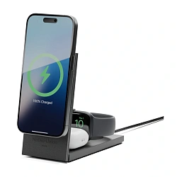 Беспроводное зарядное устройство Native Union Rise 3 in 1 15 Вт чёрный