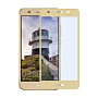 Защитное стекло 3D Classic для Huawei Y3 2018, золотая рамка - 1