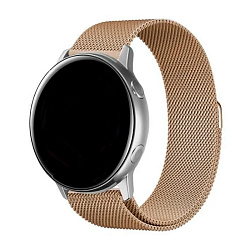 Миланский сетчатый браслет для Samsung Watch 20mm сталь золотой